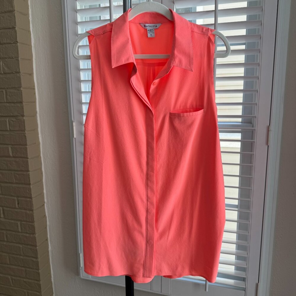 Athleta Performance Collared Button-Down Tank - image 5